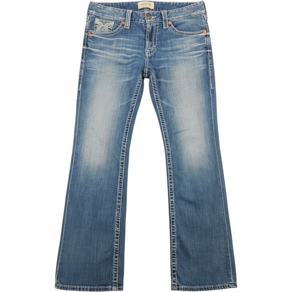Big Star Union Regular Straight Leg Jeans Medium Wash Blue 32R MMUNITYH